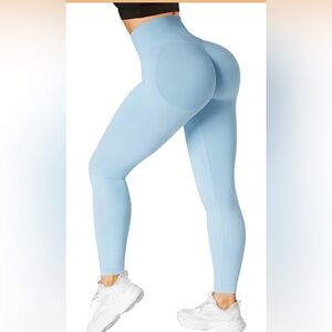 Light Blue Leggings- scrunch butt & tummy control